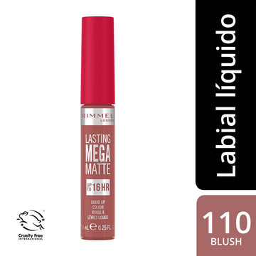 Rimmel London - Lasting Mega Matte liquid lip color 110-Blush